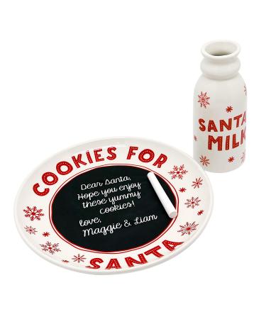 Personalized Santa Cookie Set with Chalkboard Message - Perfect Gift for Kids and Parents | Cookies for Santa Tradition Kit - Buy Online on GoSupps.com