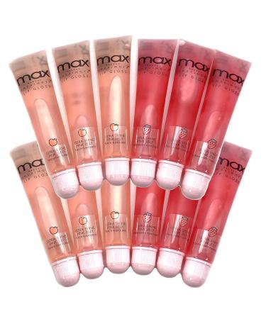 Cherimoya MAX Makeup Clear Lip Polish Bulk (36 Pieces) - Peach/Strawberry | Best International Shipping - Buy Online on GoSupps.com