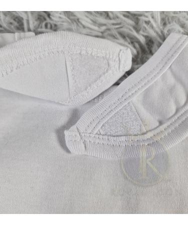 Royal Icon Baby Bibs 0-6 Months & 6-12 Months - 100% Organic Cotton - Soft Absorbent Feeding Bibs - Toddler Boys & Girls Set of 3/6/12 - White - Buy Online on GoSupps.com