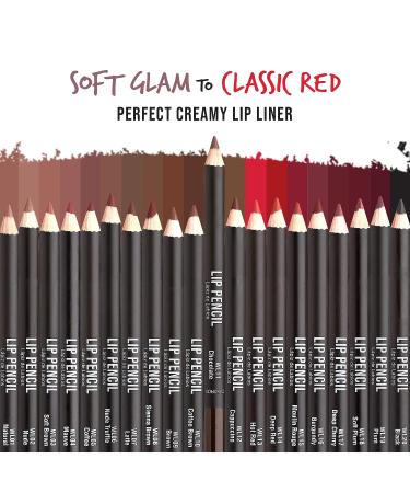 kiss new york Professional Slim Lip Pencil - Creamy Soft Lip Liner in Chocolate - Buy Online on GoSupps.com
