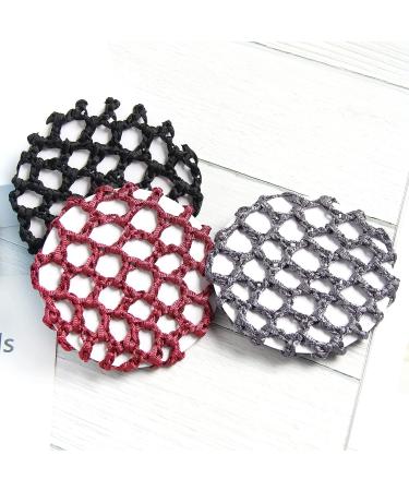 12pcs Women Hair Nets for Bun - Elastic Ballet Dance Bun Cover - Styling Accessories - Buy Online on GoSupps.com