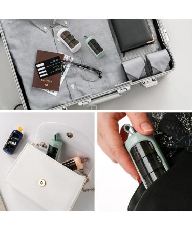 Travel Pill Box - Compact Vitamin Organizer for On-the-Go Dosing | Fresh Green & Minimalist White Design - Buy Online on GoSupps.com