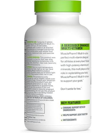 Muscle Pharm Essentials Multi Vitamin - 60 Capsules | Premium Daily Nutrients for Optimal Health - Buy Online on GoSupps.com