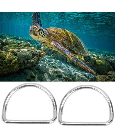 BuyWeek Diving Weight Belt D Rings - 2Pcs Stainless Steel Bent Diving D Rings for 2.0 Webbing Weight Belt | Outdoor Activities Accessory - Buy Online on GoSupps.com