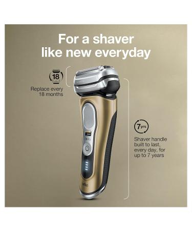 Braun Series 9 Pro 9419s Electric Razor for Men - Waterproof Foil Shaver Wet & Dry Shave ProLift Beard Trimmer Charging Stand Gold - Buy Online on GoSupps.com