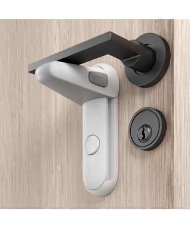 MOONYBABY 2 pieces of child locking for door handles door handle safety lever child locking door no tool easy operation no residues