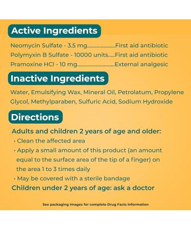 Neosporin Kids First Aid Antibiotic + Pain Relief Cream, 0.5 oz (Pack of 3) - Buy Online on GoSupps.com