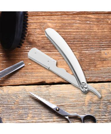 Premium Stainless Steel Eyebrow Razor Blade Holder | Minkissy Hairdressing Shaver Holder for Men - Durable and Stylish 304 Bracket - Buy Online on GoSupps.com