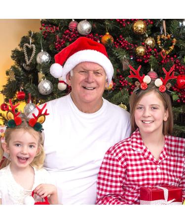 Boobeen Gifts Christmas Hair Clip - 2 Pairs Cute Reindeer Antlers Ears Hair Accessory Antlers Headdress Hairpin for Christmas Party Christmas 7-8 - Buy Online on GoSupps.com