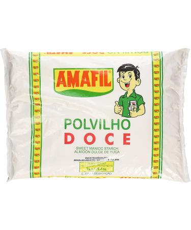 Amafil Polvilho Doce Sweet Manioc Starch 1 KG Pack Of 2 2.2 Pound (Pack of 2)
