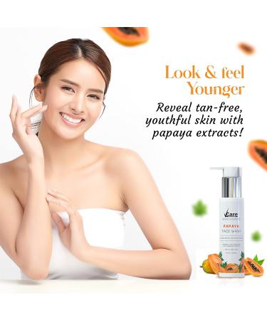 Buy Natural Papaya Face Wash with Licorice & Turmeric for Women - 100ml | Revitalize & Brighten Skin | International Shipping - Buy Online on GoSupps.com