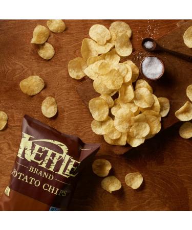 Kettle Foods Sea Salt Potato Chips 5 oz - Crispy & Flavorful Snack - Buy Online on GoSupps.com