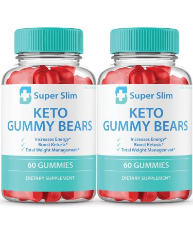 (2 Pack) Super Slim Keto Gummies Super Slim Keto Gummy Bears Keto Formula Gummie Bears Super Slim Gummies Keto (120 Gummies)