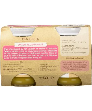 Babybio Pots Aquitaine Apple Mango 260g - Buy Online on GoSupps.com