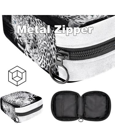 Animal Print Sanitary Napkin Storage Bag - Leopard Print Period Tampon Makeup Pad Pouch - Buy Online on GoSupps.com