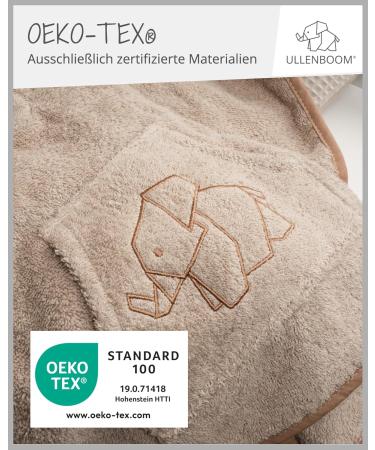 ULLENBOOM BADEPONCHO BABILY | 100% Cotton Terry Baby Bath Towel & Robe (1-3 Years) | Oeko-Tex Certified | Made in EU - Buy Online on GoSupps.com
