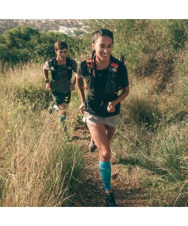 CEP Ultralight Compression Calf Sleeves for Men | V PRO Compression | Electric Blue/Light Grey - Buy Online on GoSupps.com