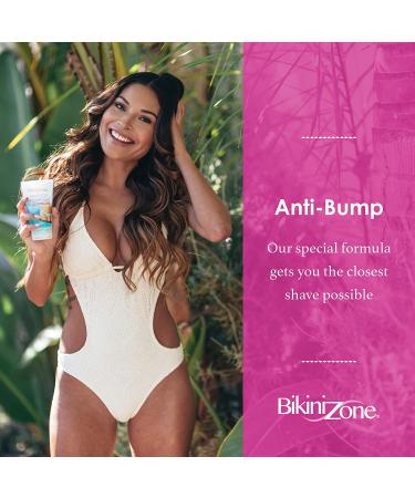 Bikini Zone Anti-Bumps Shave Gel - Dermatologist Recommended for Close Shave Without Irritation - Clear Full Body Shaving Cream (5oz x 3 Pack) - Buy Online on GoSupps.com
