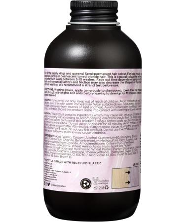 BLEACH LONDON Pearlescent Pink Hair Colour Cream 150ml - Vegan & Cruelty-Free Semi-Permanent Dye - Buy Online on GoSupps.com