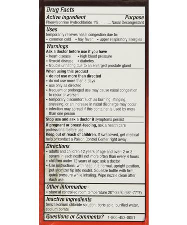 4-Way Fast Acting Nasal Spray 1 Fl Oz - Pack of 1 - Buy Online on GoSupps.com