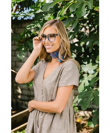 Peepers Women's Showbiz Blue Light Blocking Reading Glasses - Blue Quartz - 50mm (1.5x) - Buy Online on GoSupps.com