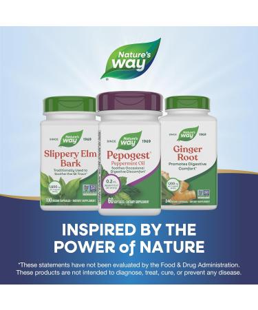 Nature's Way Pepogest Peppermint Oil Soothes Occasional Gastrointestinal Discomfort* Enteric Coated Peppermint Oil Softgels 60 Softgels (Packaging May Vary) 60 Count (Pack of 1) - Buy Online on GoSupps.com