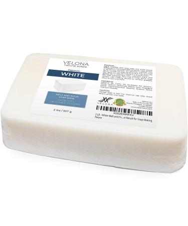Velona 2 LB White Melt and Pour SLS/SLES Free Soap Base - Natural Bars for Soap-Making - Buy Online on GoSupps.com
