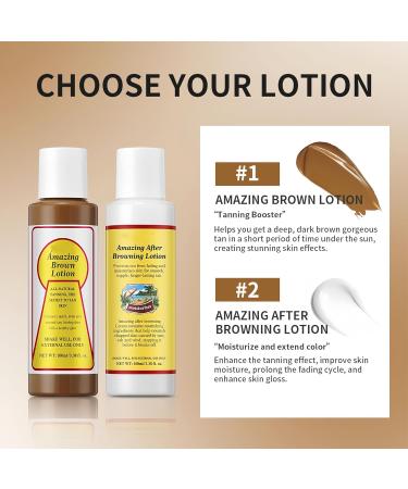 Melemando Amazing Browning Lotion All Natural Moisturizing Formula Fast Dark Tan for All Skin Types(02) - Buy Online on GoSupps.com