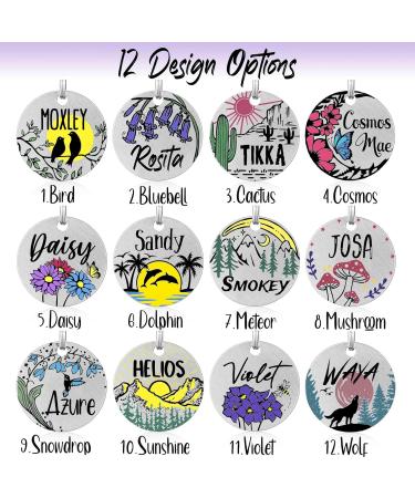 Personalized Engraved Dog Tags | Colored Stainless Steel Pet ID Tags | Custom Dog & Cat Name Signs | Durable Animal Tags - Buy Online on GoSupps.com