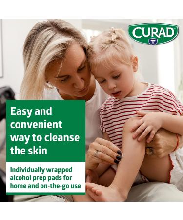 CURAD Alcohol Prep Pads 400ct - Individually Wrapped Isopropyl Alcohol Wipes for First Aid & Cleansing - Buy Online on GoSupps.com
