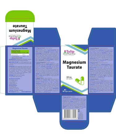 Magnesium Taurate 2000mg per serving 120 vegan capsules laboratory tested by third party no fillers or bulkers - Buy Online on GoSupps.com