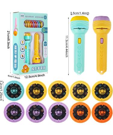 Kids' Projector Flashlights - 2 PC Set with 80 Pictures | Fun Goodnight Toys for Children - Buy Online on GoSupps.com