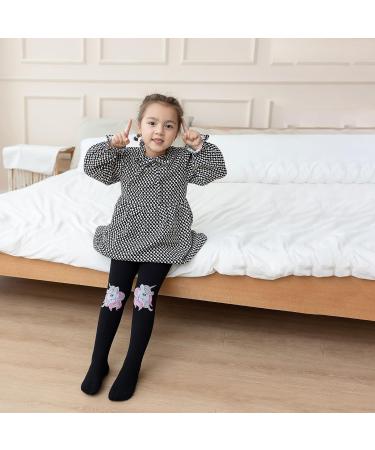 Silkglory 3PCS Baby Toddler Tights with Glitter Print | Seamless Cotton Pantyhose for Girls 2-4 Years | Cute Pattern Leggings for Newborns - Buy Online on GoSupps.com