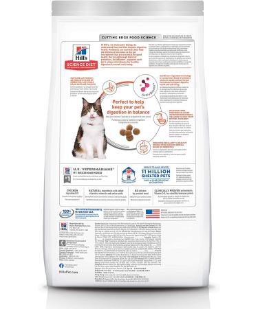 Hill's Science Diet Adult Cat Dry Food - Perfect Digestion Chicken, Brown Rice & Whole Oats - 3.5lb Pack - Buy Online on GoSupps.com