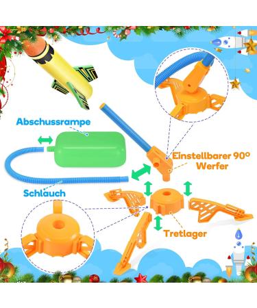 Dislocati 6 Pack Rocket Toys - Air Pressure Outdoor Fun | Perfect Kids Gifts | Shop Internationally - Buy Online on GoSupps.com