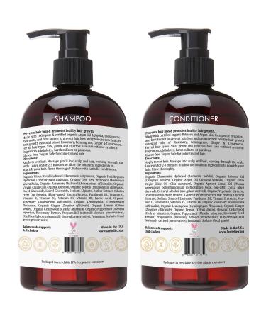Buy Organic Hair Growth Set | Shampoo Conditioner & Treatment | Argan Oil & Herbs | NO GMO Sulfates Gluten Parabens - Buy Online on GoSupps.com