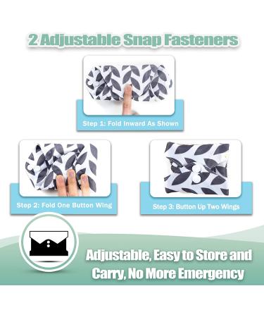 Wegreeco Bamboo Reusable Sanitary Pads - Stylish Cloth Menstrual Pads | Light Incontinence Pads - 6 Pack with Mini Wet Bag | Luxury Medium Size - Buy Online on GoSupps.com