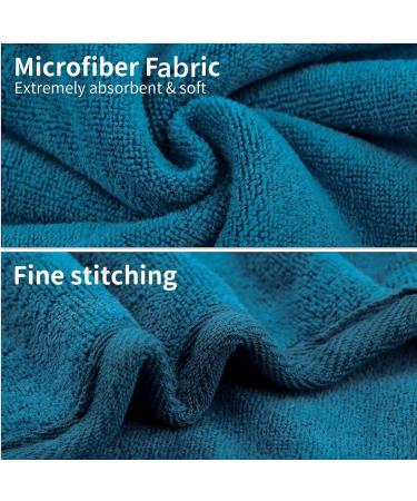 Pettom Dog Bumper Microfiber Bathing Towel - Quick-Drying Bathroom Accessory for Small Medium & Large Dogs (XXL Dark Blue) - Buy Online on GoSupps.com