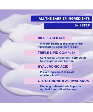 LION POSE PEP TALK Bio-Placenta Barrier Repair Cream for Redness & Dryness Body and Face Moisturizer Ceramide Barrier Repair Moisturizer Infused with Glutathione and Ashwagandha 1.7 fl oz - Buy Online on GoSupps.com