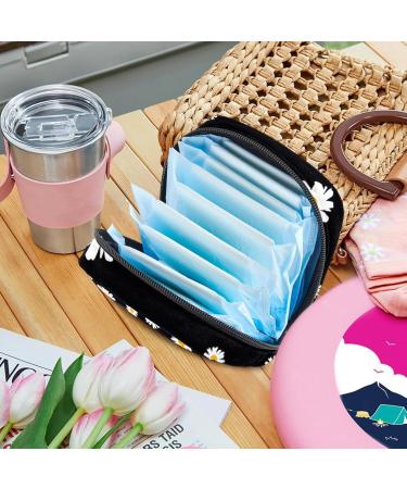 Women's Daisy Flower Storage Bags | Portable Menstrual & Tampon Holders | Multi-Colored Binding Bags for School & Office - Buy Online on GoSupps.com