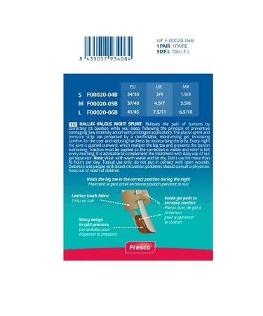 Hallux Valgus Splint - Bunion Corrector for Bunions and Hammer Toes - Also Use for Over Lapping Medium 4-7 - Buy Online on GoSupps.com
