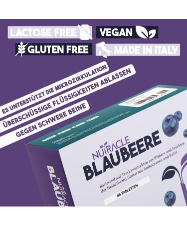 Nutracle Blueberry 600mg | 45 Tablets for Microcirculation Eye Health & Detox | High Dose Anthocyanins & Rutin - Buy Online on GoSupps.com
