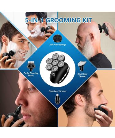 Buy 7D Bald Head Shaver for Men - Waterproof LED Display Wet/Dry Use | Best Men's Beard Razor | International Shipping - Buy Online on GoSupps.com