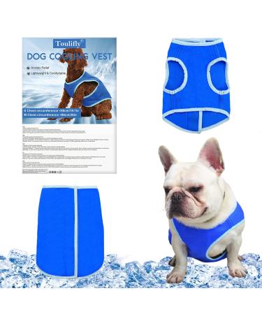 Dog Cooling Vest Harness, Dog Cooling Coat, Swamp Cooler Evaporative, for Dogs Ice Silk, Breathable Dog Cooling Shirt for Hot Weather Summer, Comfortable, Absorb Water, Pet Anxiety Relief (S)