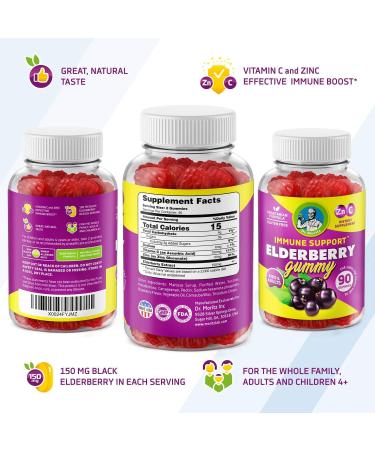DR. MORITZ Vitamin D Gummies and Elderberry Gummies - Immunity Mega Boost for Kids and Adults - Vegetarian Gelatin-Free Immune Support Vitamins for Children - Buy Online on GoSupps.com