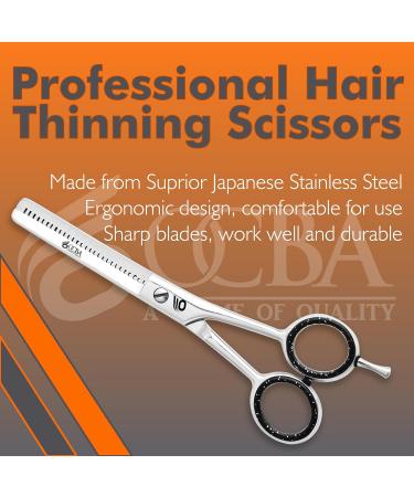 OCBA 6-Inch Professional Hairdressing Scissors Stainless Steel Salon Shears for Thinning & Styling - Buy Online on GoSupps.com