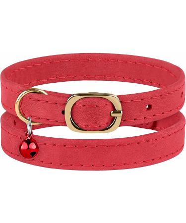 Murom Adjustable Soft Genuine Leather Cat Collar - Smoky Blue - Buy Online on GoSupps.com