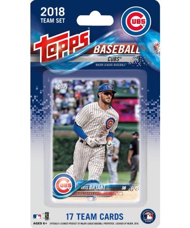 Chicago Cubs 2018 Topps Factory Sealed Limited Edition 17 Card Team Set with Kris Bryant, Kyle Schwarber and Javier Baez plus