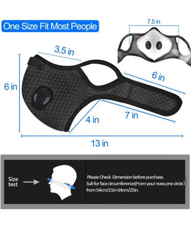 UTOTEBAG Breathable Face Mask with Valves for Men and Women - Black | Ideal for Workout, Exercise, and Gym Training - Buy Online on GoSupps.com