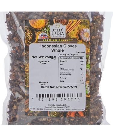 Old India Indonesian Whole Cloves 250g - Premium Quality, 250 Count - Pack of 1 - Buy Online on GoSupps.com